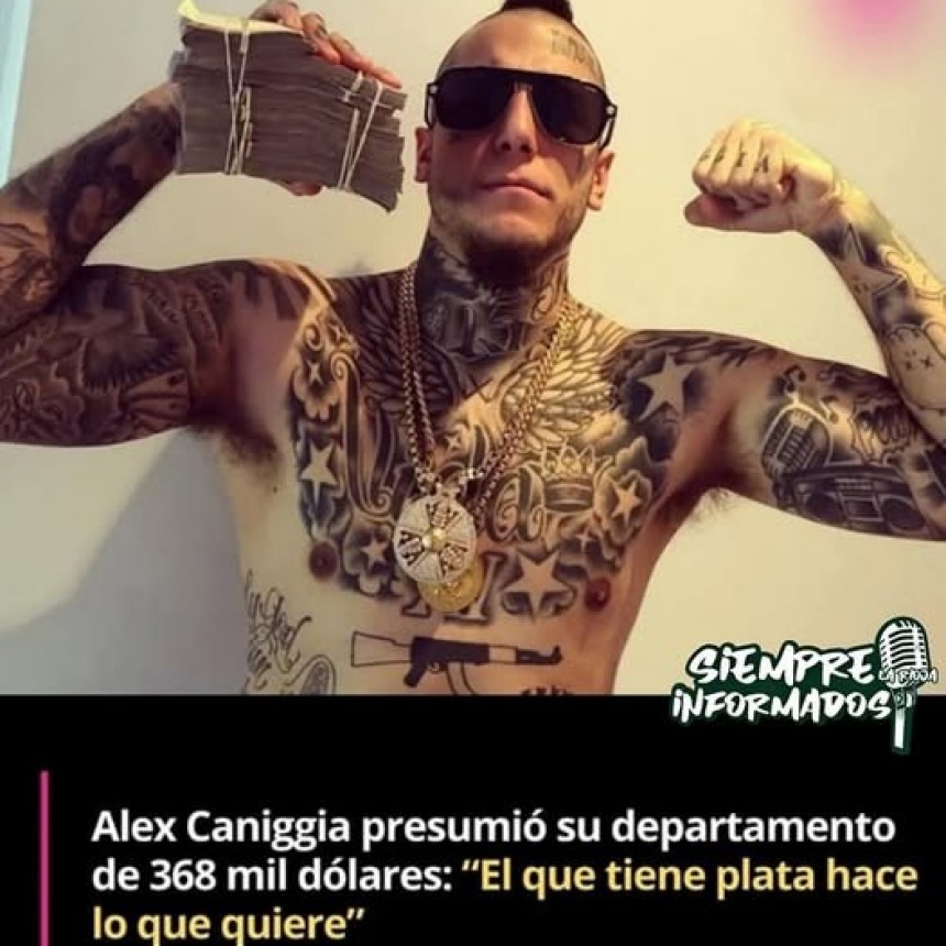    ALEX CANIGGIA DESATÓ LA POLÉMICA CON SU LUJOSO PENTHOUSE DE CASI 400.000 DÓLARES