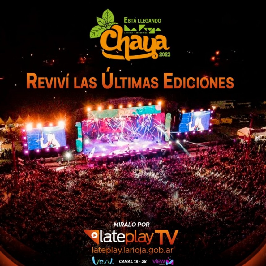 EN FEBRERO TODO EL CONTENIDO DE LATEPLAY TENDRÁ RELACIÓN CON LA CHAYA