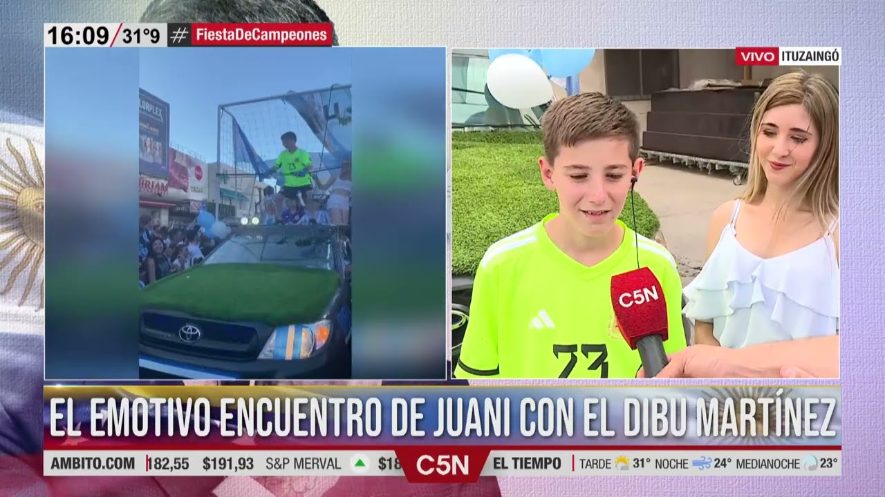 SIMÓN ES ARQUERO POR EL DIBU MARTÍNEZ Y PUDO CONOCERLO