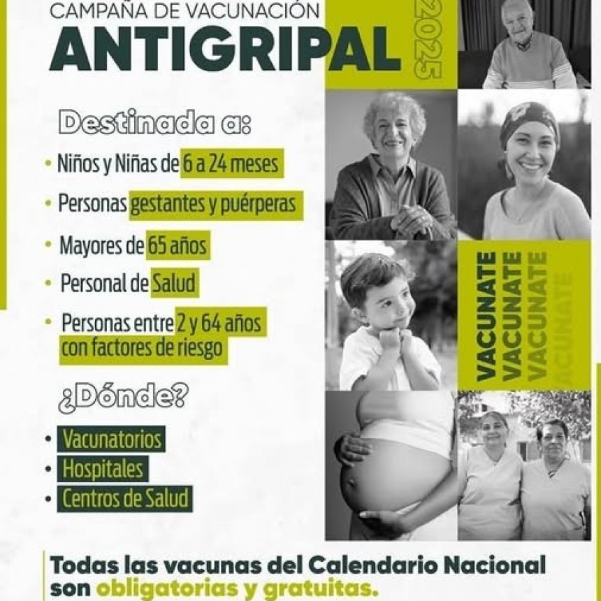 ARRANCÓ LA CAMPAÑA DE VACUNACIÓN ANTIGRIPAL