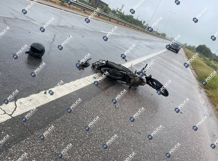 SINIESTRO VIAL EN RUTA 38 DEJÓ UN MOTOCICLISTA HERIDO