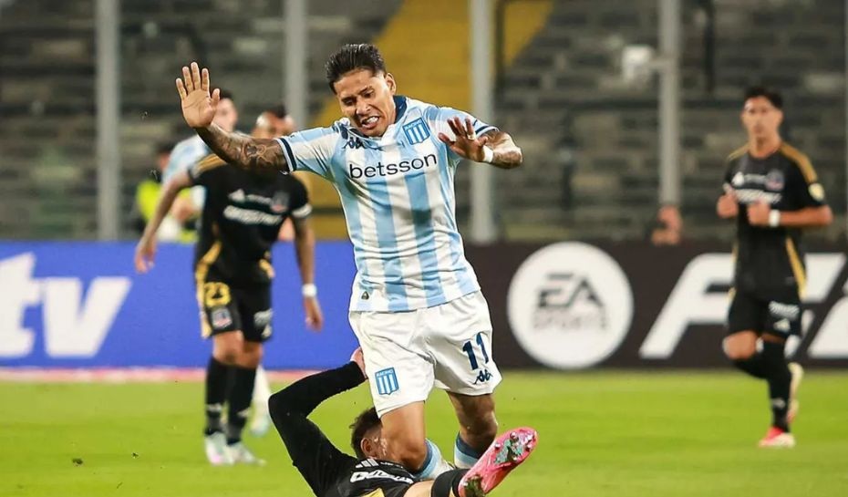 RACING EMPATÓ SOBRE LA HORA EN CHILE