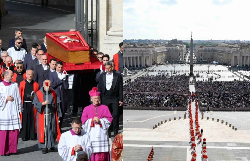 MILES DE FIELES DESPIDEN AL PAPA FRANCISCO EN LA BASILICA DE SAN PEDRO