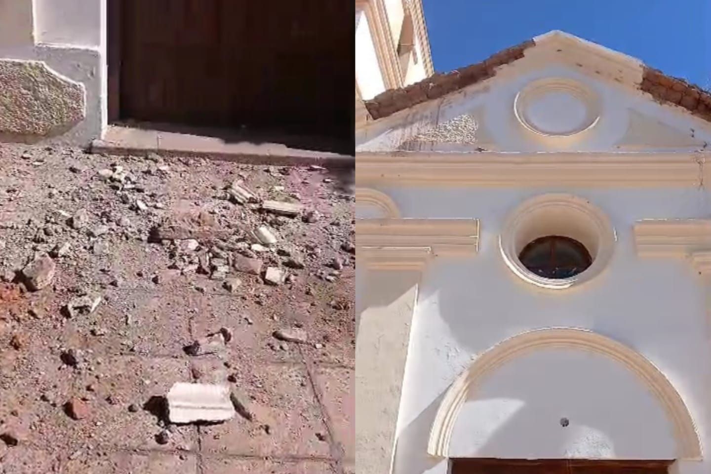 EL TEMBLOR DEJÓ DAÑOS EN LA CAPILLA DE CAMPANA