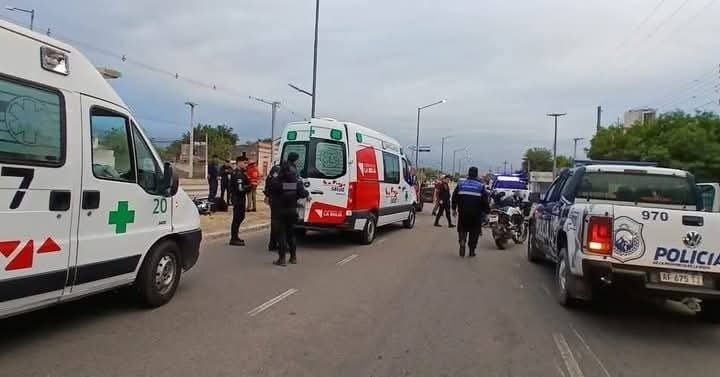 DOS HERIDOS EN FUERTE SINIESTRO VIAL DE MOTOTCICLETAS