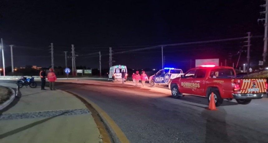 SINIESTRO VIAL DE UNA MOTO EN RUTA NACIONAL 38