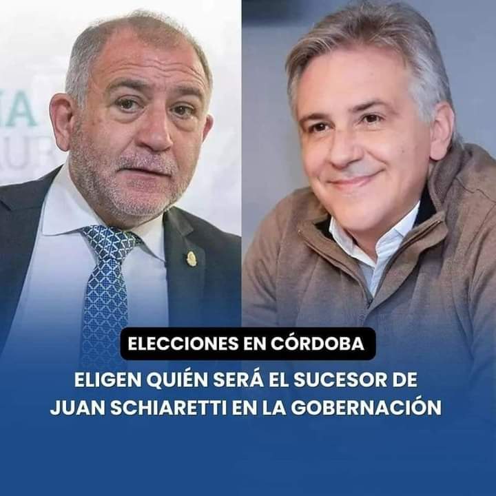  CÓRDOBA VA A LAS URNAS: ELIGE AL SUCESOR DE SCHIARETTI