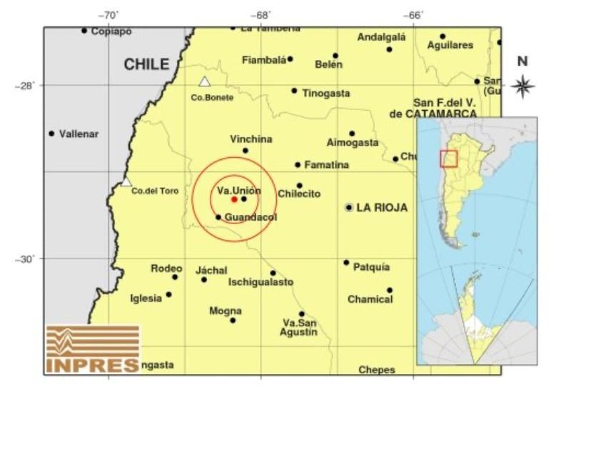 UN SISMO DE 4.7 SACUDIÓ LA PROVINCIA EN LA NOCHE DE ESTE LUNES