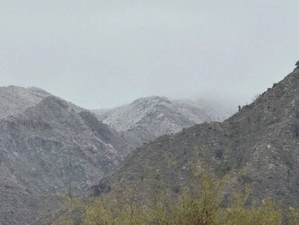 EL INTERIOR SE VISTIÓ DE BLANCO TRAS UN INTENSO FRIO POLAR