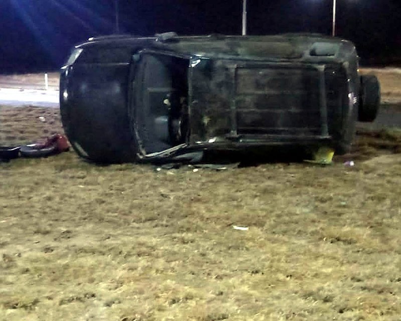 ESPECTACULAR VUELCO DEJÓ UN HERIDO EN CHAMICAL