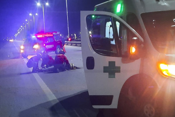 DOS PERSONAS RESULTARON HERIDAS TRAS CAER DE UNA MOTOCICLETA EN RUTA 38