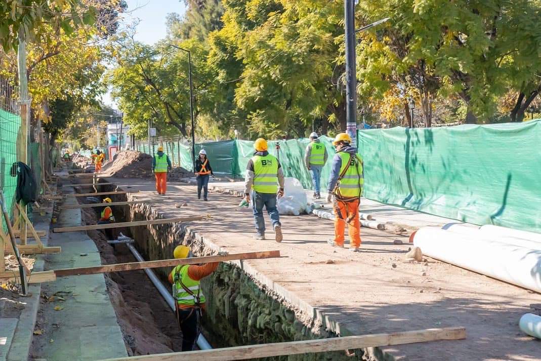 CONTINÚAN LAS OBRAS EN EL MICROCENTRO CAPITALINO
