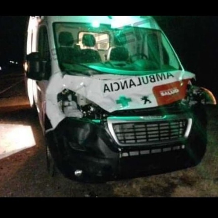 AMBULANCIA TRASLADABA PACIENTE Y CHOCÓ CON UN CABALLO