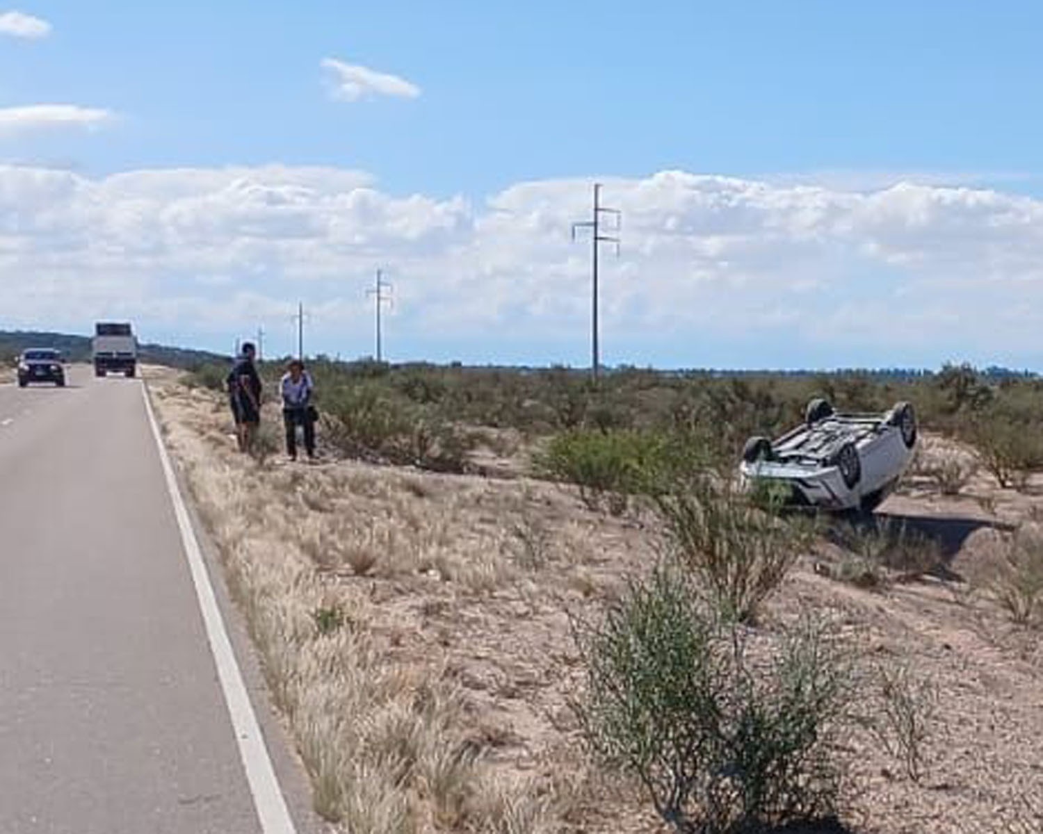 VUELCO DEJÓ DOS MUJERES HERIDAS EN AIMOGASTA