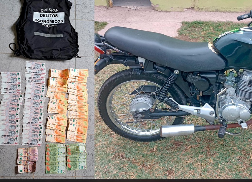SECUESTRAN DOS MOTOS, 200 MIL PESOS Y  DETIENEN A UN SUJETO