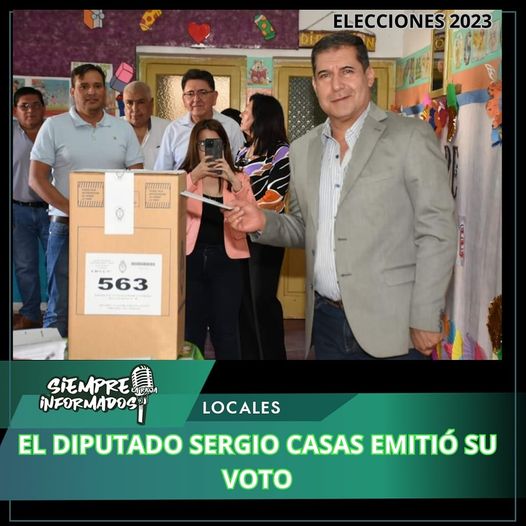 SERGIO CASAS PIDIÓ VOTAR 