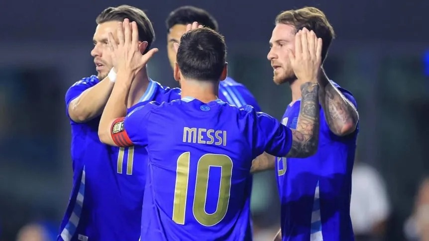 ARGENTINA CERRÓ SUS AMISTOSOS CON UNA GOLEADA EN ESTADOS UNIDOS