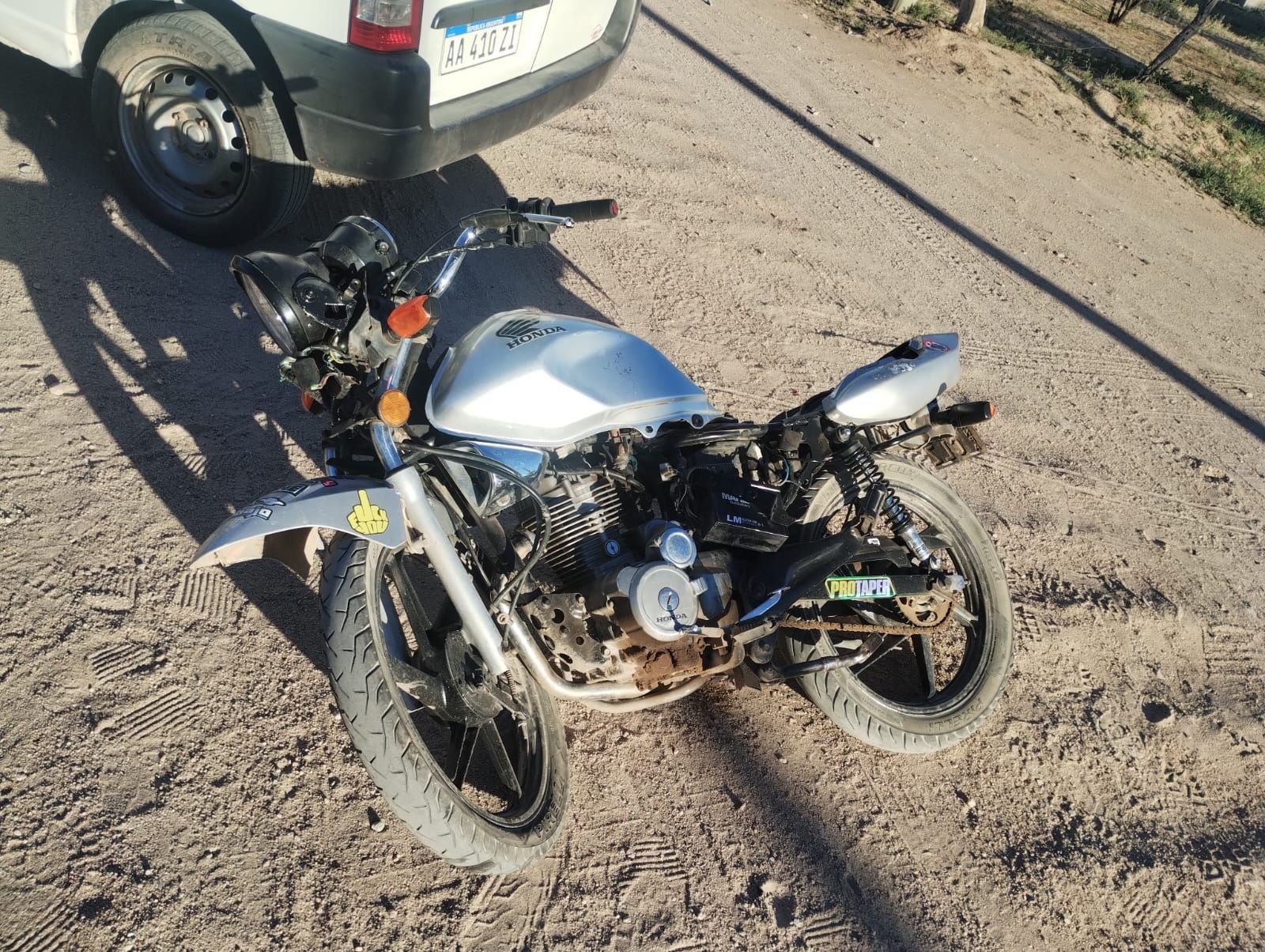 MOTOCICLISTA HERIDO TRAS UN CHOQUE EN CATUNA