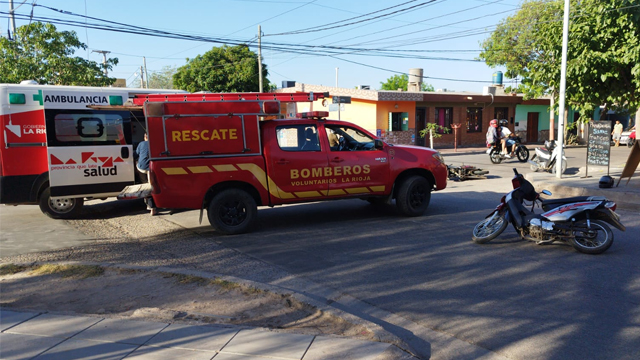 DOS HERIDOS EN FUERTE SINIESTRO VIAL EN LA CAPITAL