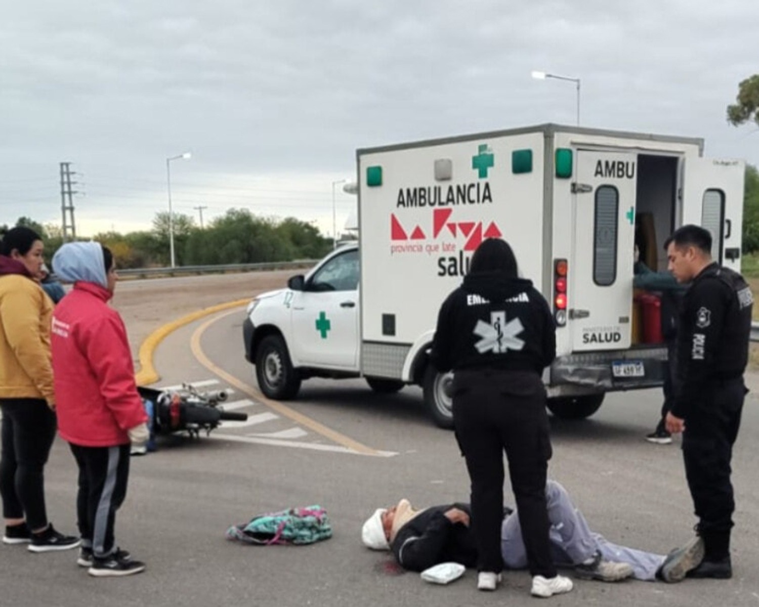 SINIESTRO VIAL DEJÓ UN HERIDO EN EL ACCESO SUR